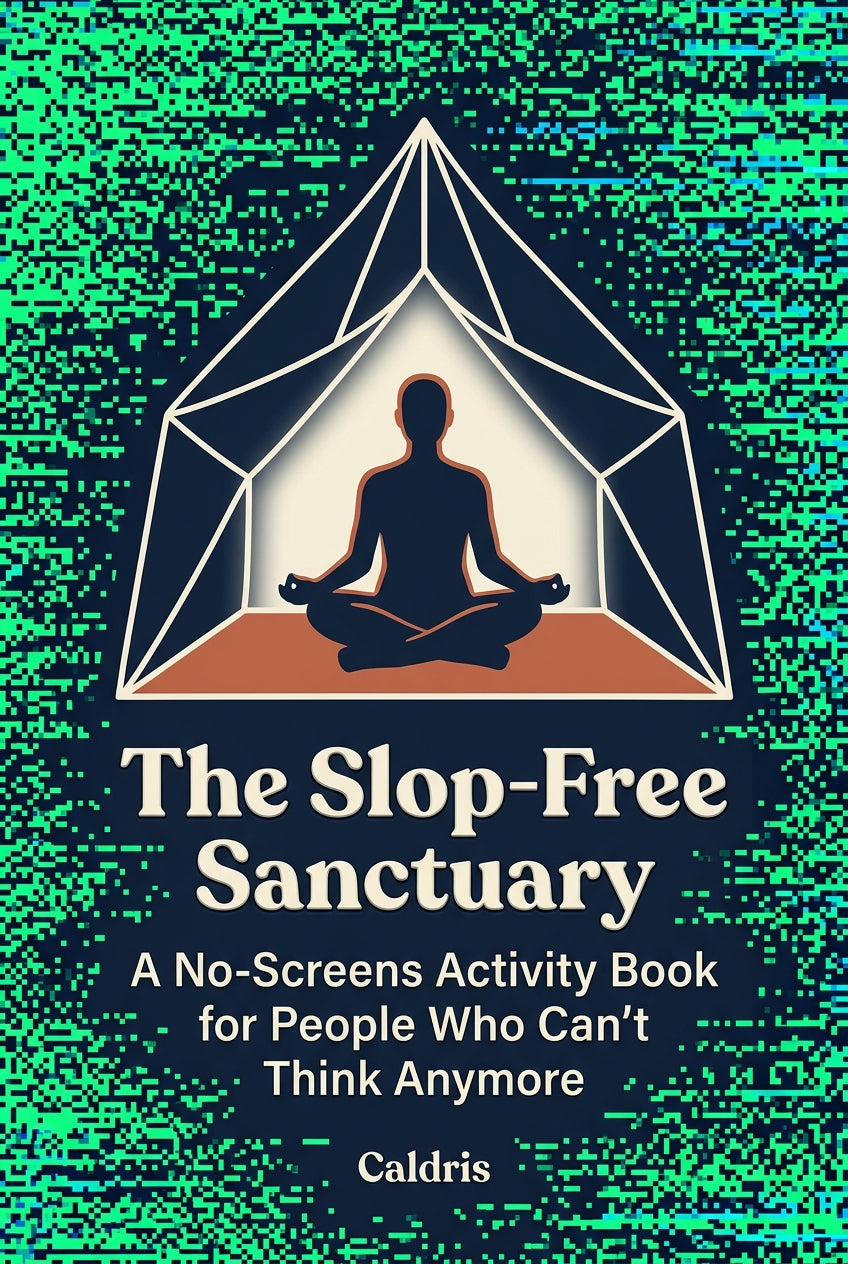 The Slop-Free Sanctuary: A No-Screens Activity Book for People Who Can't Think Anymore